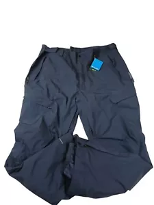 Columbia Powder Stash Snow Pants Men's Blue Omni-Tech - Size Mens 3XL 36 - Picture 1 of 7