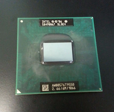 Intel SLGE4 Core 2 Duo T9550 2.66GHz 6M 1066 Mobile CPU Processor Socket P - Image 1 of 2