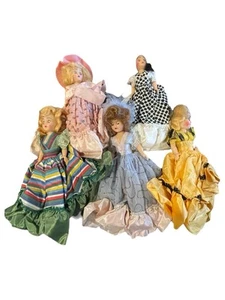 Lot of 5 1950s & 1960s Redi Whip/Welch's/ Arco Gas Station Dolls of the World - Picture 1 of 9