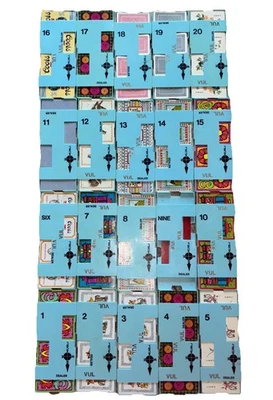 Vtg. ACBL Duplicate Bridge Boards Set 1-20 Plastic blue 19 Complete Card Decks - Image 1 of 4