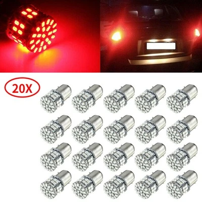 20Pcs 1156 1206 50SMD Car LED Bulbs For Car Rear Turn Signal Light Interior Lamp - Image 1 of 4