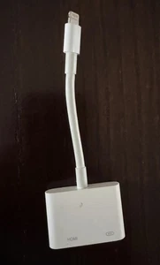 Genuine Apple Lightning AV Cable to HDMI Port Adapter for iPhone 14 13 12 11 XR - Zdjęcie 1 z 2