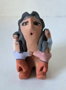 Amerikanische Ureinwohner Navajo Geschichtenerzählerin Eva Plummer 5 Kinder 2 3/4 Zoll - Bild 1 von 7