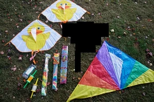 9 Stück Vintage Drachen Lot Enten Stunt Gayla Xkites SPectra Stunt Vintage Retro - Bild 1 von 13