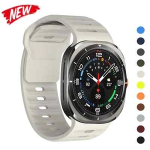 Sports Silicone Strap for Samsung Galaxy Watch Ultra 47mm Soft Band Replacement - Picture 1 of 35