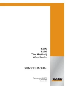 Case 821G, 921G Tier 4B Radlader Servicehandbuch Werkstattbuch - Bild 1 von 24