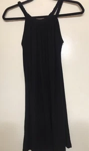 Rachel Pally Black rope Tank Mini Dress Size M Very Flattering Swimsuit cover up - Picture 1 of 10