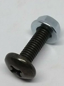 Perno y tuerca de montaje original protector de barro frontal Piaggio Vespa PX125 150 200 disco - Imagen 1 de 1