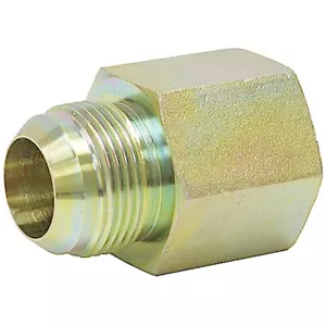 JIC 6 Male x 1/4" NPT Female Straight 2405-06-04 Adapter 9-2405-6-4 - Picture 1 of 2