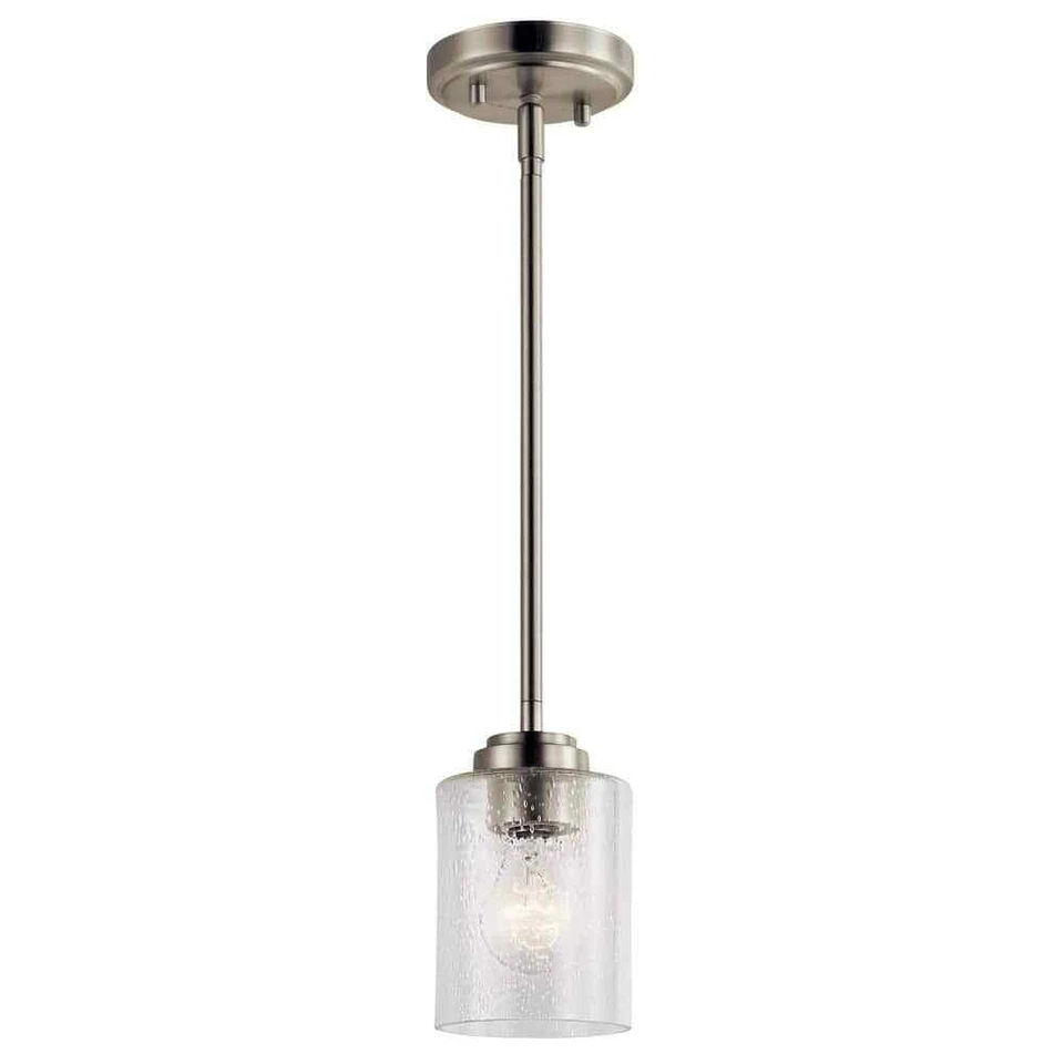 Kichler Lighting 44032NI Winslow Mini Pendant Light Brushed Nickel