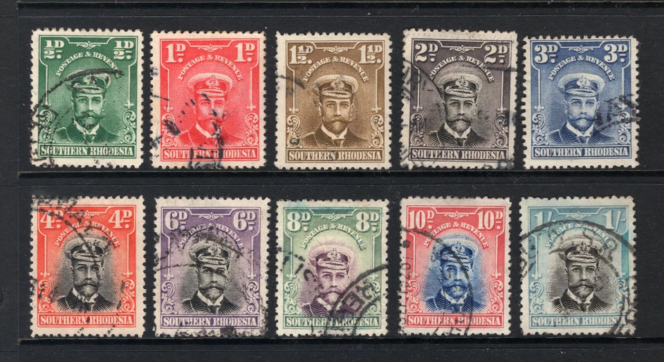 M20702 Rodesia del Sur/Zimbabwe 1924-29 SG1/10 - 1924-29 Definitivos a 1/-. Foto 1 de 1