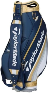 TaylorMade Golf PGA Championship Staff Bag - COLOR: Navy/Gold Top: 6-Way - Picture 1 of 4