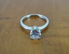 AVON Cubic Zirconia Solitaire Sterling Silver 925 Band RING Size 6