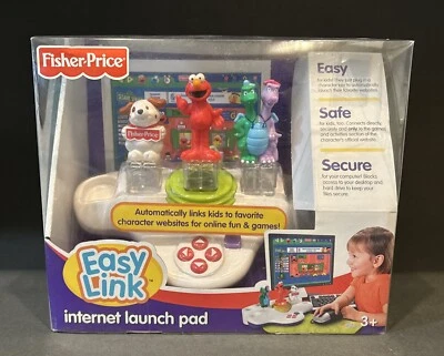 Fisher Price Launch Pad Sesame Street Elmo Dragon Tales Internet Easy Link New - Image 1 of 4