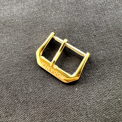 Hebilla Rodania Acero Inoxidable Color Dorado 15.5mm Parte Interior Foto 1 de 2