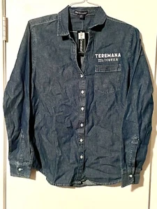 Teremana Tequila Ladies M Button Down Denim Shirt - NEW w/Tag - Picture 1 of 3
