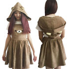 Kawaii Rilakkuma Jumpsuit Dress Cute Bear Lolita Overall Skirt Cosplay Costume