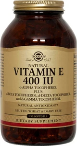 Solgar Vitamin E 400 IU & Mixed Tocopherols 250 Softgels - Picture 1 of 1