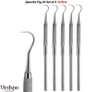 Strumenti Dentali Sonda Singola Rigida Specillo Fig. 23 Ablazione del Tartaro CE - Imagen 1 de 5