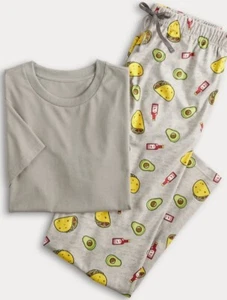 PJ’s And Pancakes Men’s Pajamas 2xL New Tacos Avocados Hot Sauce - Picture 1 of 7