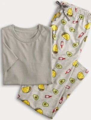 Pijama para hombre PJ’s And Pancakes 2xL nuevo tacos aguacates salsa caliente Foto 1 de 4