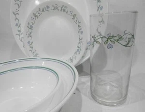 ❤️ NEW 17-pc Corelle COUNTRY COTTAGE Dinnerware Set w/16-oz Glasses Serving Bowl - Picture 1 of 8