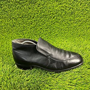 Bostonian Mens Size 10.5 Black Casual Classic Slip On Leather Dress Oxford Shoes