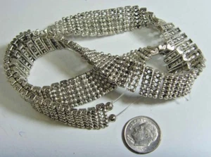 90 cuentas espaciadoras largas plateadas de doble orificio 15x4 mm hágalo usted mismo artesanías venta 43949 - Imagen 1 de 6