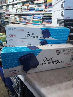 5pk OEM Xerox Phaser 8200 Cyan ColorStix Solid Ink 016-2045-00 - Image 1 of 4