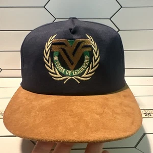 K Products Valley 40 Years Vintage Faux Suede 5 Panel Rare Hat Cap Made In USA - Picture 1 of 10