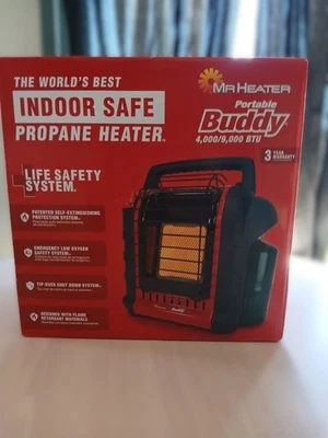 Calentador portátil de propano Mr. Heater F232000 MH9BX 9000 BTU - negro + rojo Foto 1 de 4