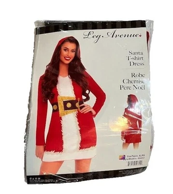 Leg Avenue XL Papá Noel Camiseta Vestido Disfraz Navidad Juegos con disfraces Halloween Nuevo en Paquete Foto 1 de 2