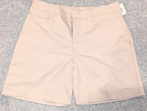NWT,Becky Thatcher,Khaki, Adjustable Waist,Soft Twill Uniform Shorts-Girls 10.5 - Picture 1 of 5