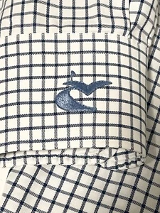 Peter Millar Nanoluxe Golfhemd Herren XL blau kariert Langarm Knopfleiste Preppy - Bild 1 von 13