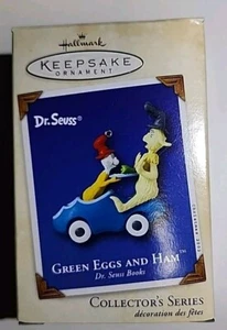 Hallmark Keepsake Dr. Seuss 'Green Eggs and Ham' Car Ornament 2002 - Picture 1 of 6