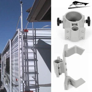 Satellite/Antenna Starlink Flag Wind Sock Pole Mount For RV 1in LADDERS Rails - Picture 1 of 19
