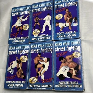 6 RUAS VALE TUDO STREET FIGHTING VHS TMARCO RUAS BJJ MMA DEFENSE 1996 Tape Lot - Picture 1 of 5