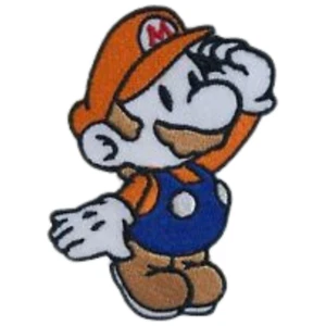 Lindo parche bordado de hierro costura juego de dibujos animados de Super Mario - Imagen 1 de 2