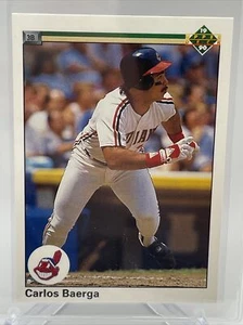 1990 Upper Deck Carlos Baerga Rookie Baseball Card #737 Mint FREE SHIPPING - Picture 1 of 3