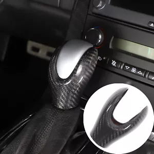 Tapas de cubierta de cabeza de perilla de cambio de marchas de fibra de carbono seca para Corvette C6 Z06 2005-2013 - Imagen 1 de 12