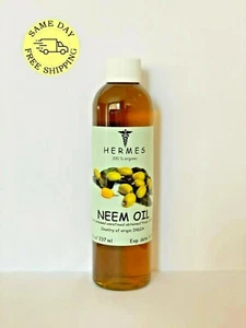 NEEM OIL by HERMES ORGANIC UNREFINED COLD PRESSED 8 oz - Picture 1 of 1