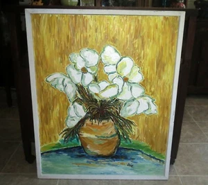 Noted Artist JOIE McLEMENTS FLORAL IMPRESSIONIST PAINTING - GALLERY SHOWN - Picture 1 of 7