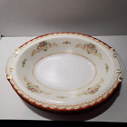 SONE China Made in Occupied Japan Serving Bowl & Platter Floral w/ Gold Rim