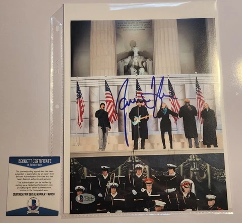 James Taylor Beckett BAS Signed 8x10 Photo Singer Autograph Auto Musician Cover