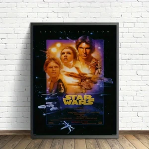STAR WARS - A NEW HOPE SPECIAL EDITION CANVAS PRINT UNFRAMED 40x60cm FREE POST - Picture 1 of 5