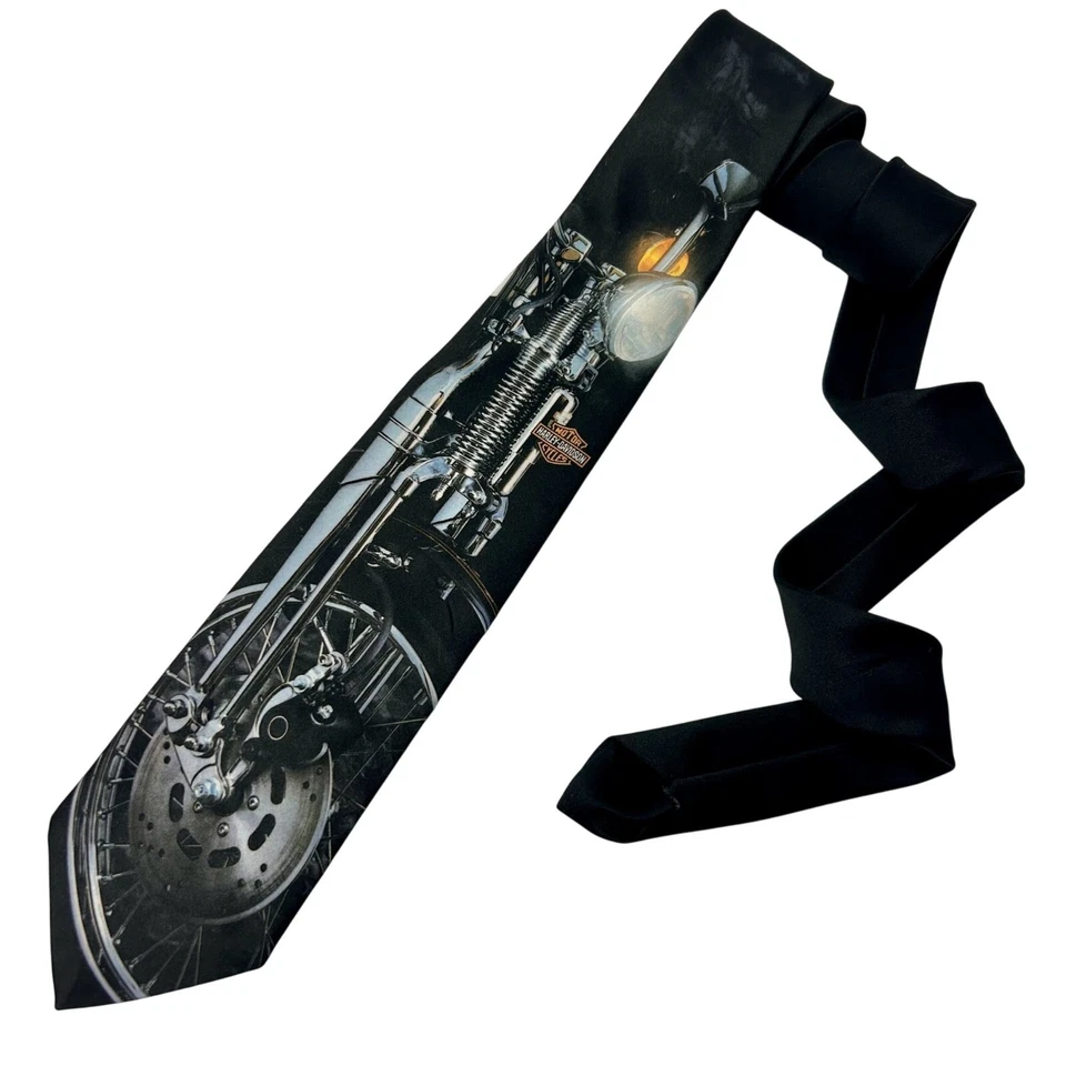 Corbata Ralph Marlin The Leading Edge 1992 de colección años 90 Harley Davidson motocicleta Foto 1 de 3