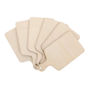 6 Pcs Wooden Fumble Toy Chopping Boards Bread Bin Wooden Child - Picture 1 of 12