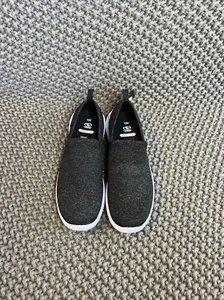 Athletic Works Comfort Low Vamp Black Mesh Slip On Sneakers Shoes Wmn Sz 10 W - Picture 1 of 13