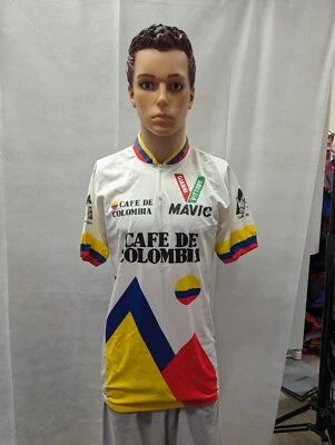Camiseta de ciclismo vintage Café De Colombia 2 S UCL Foto 1 de 4