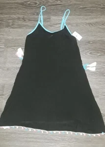 Girls justice pom pom black swim cover up 7 brand new  - Picture 1 of 3